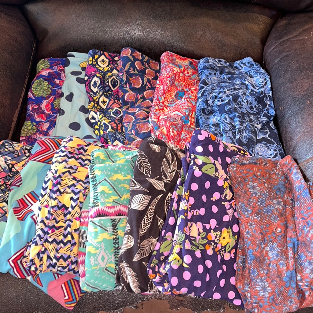 Lularoe Leggings Bundle 13 Pairs Os & Tc Buttery Soft Boho Prints